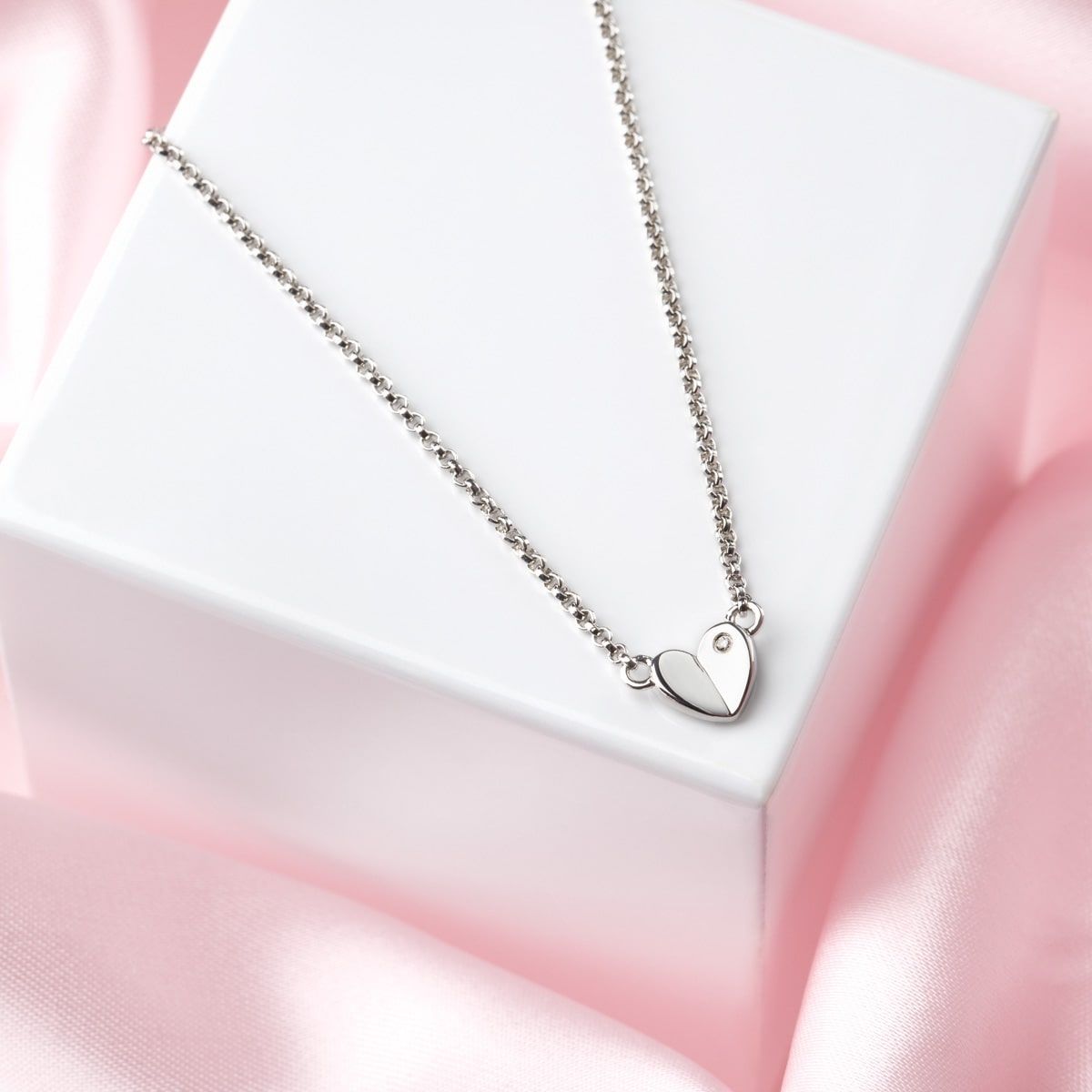 Adored Diamond Heart Necklace