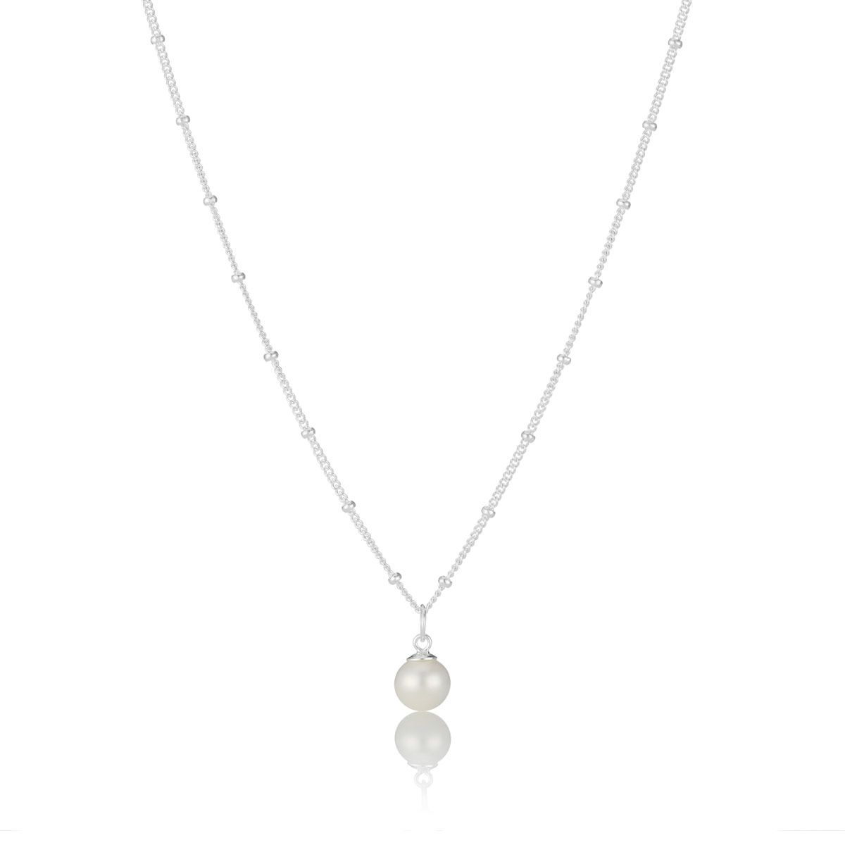Sterling Silver Confetti Pearl Necklace