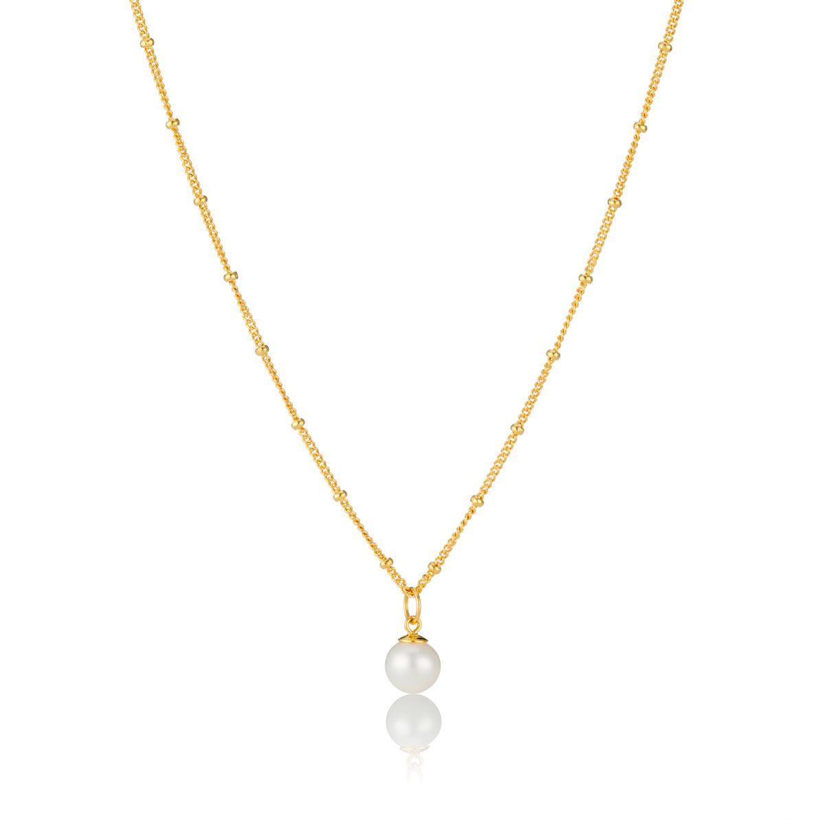 Gold Vermeil Confetti Pearl Necklace