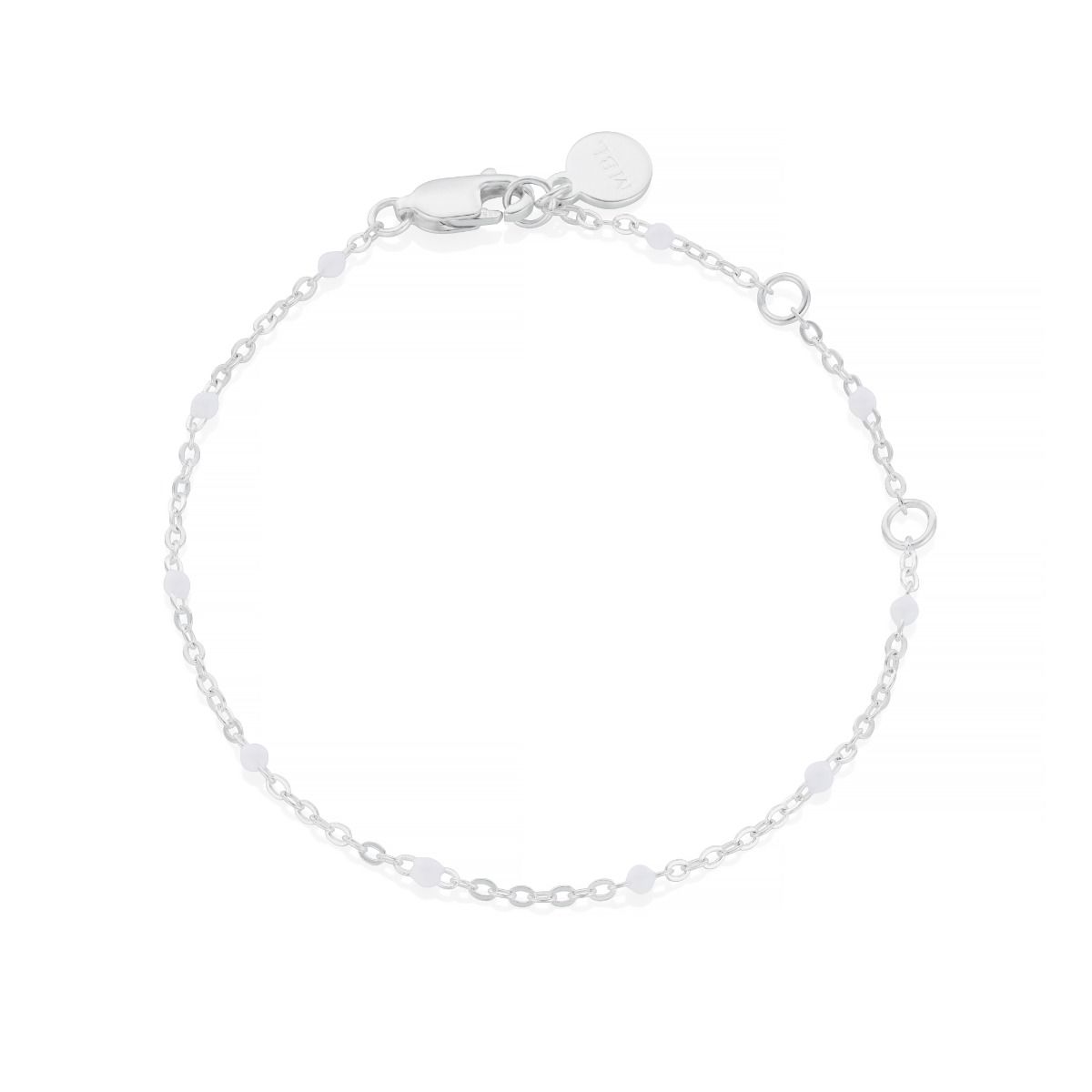 Little Treasure White Sterling Silver Bracelet