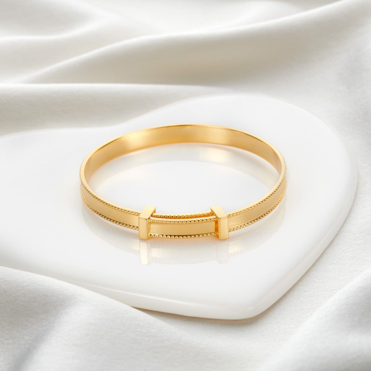 Rose gold cheap christening bangle