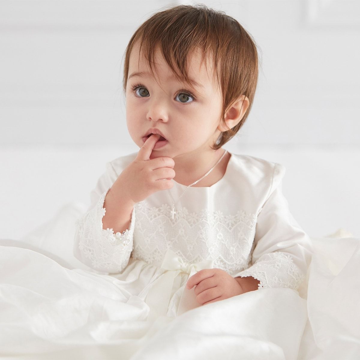 Infant boy cross necklace hot sale