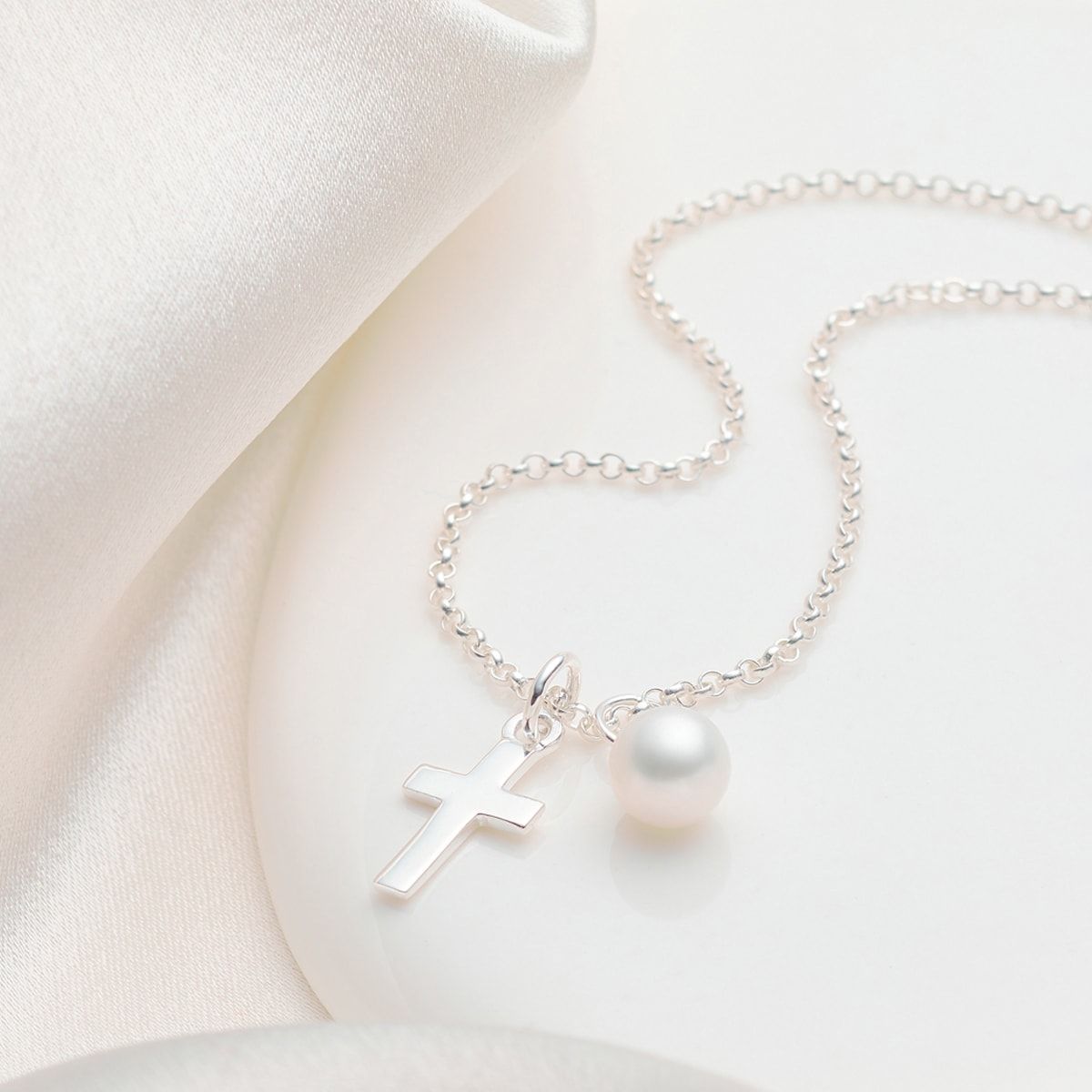 My First Communion Cross Necklace