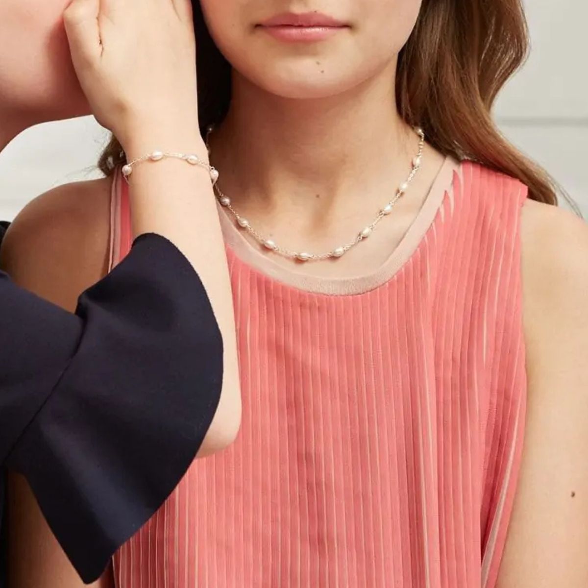 Pearl Station Necklace