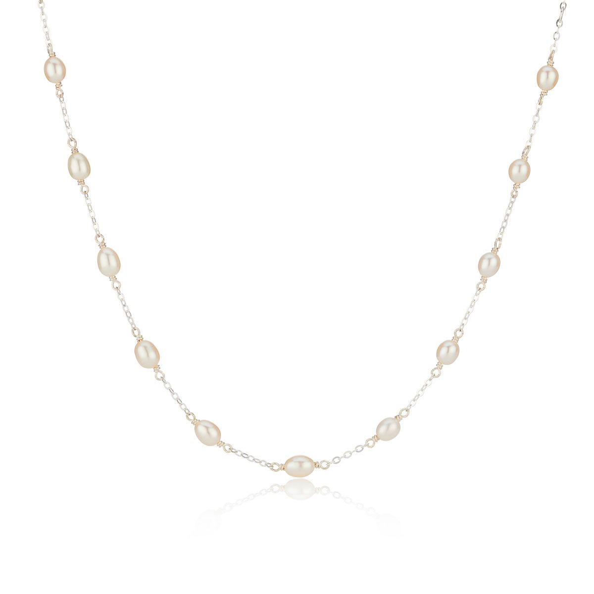 Pearl Station Necklace