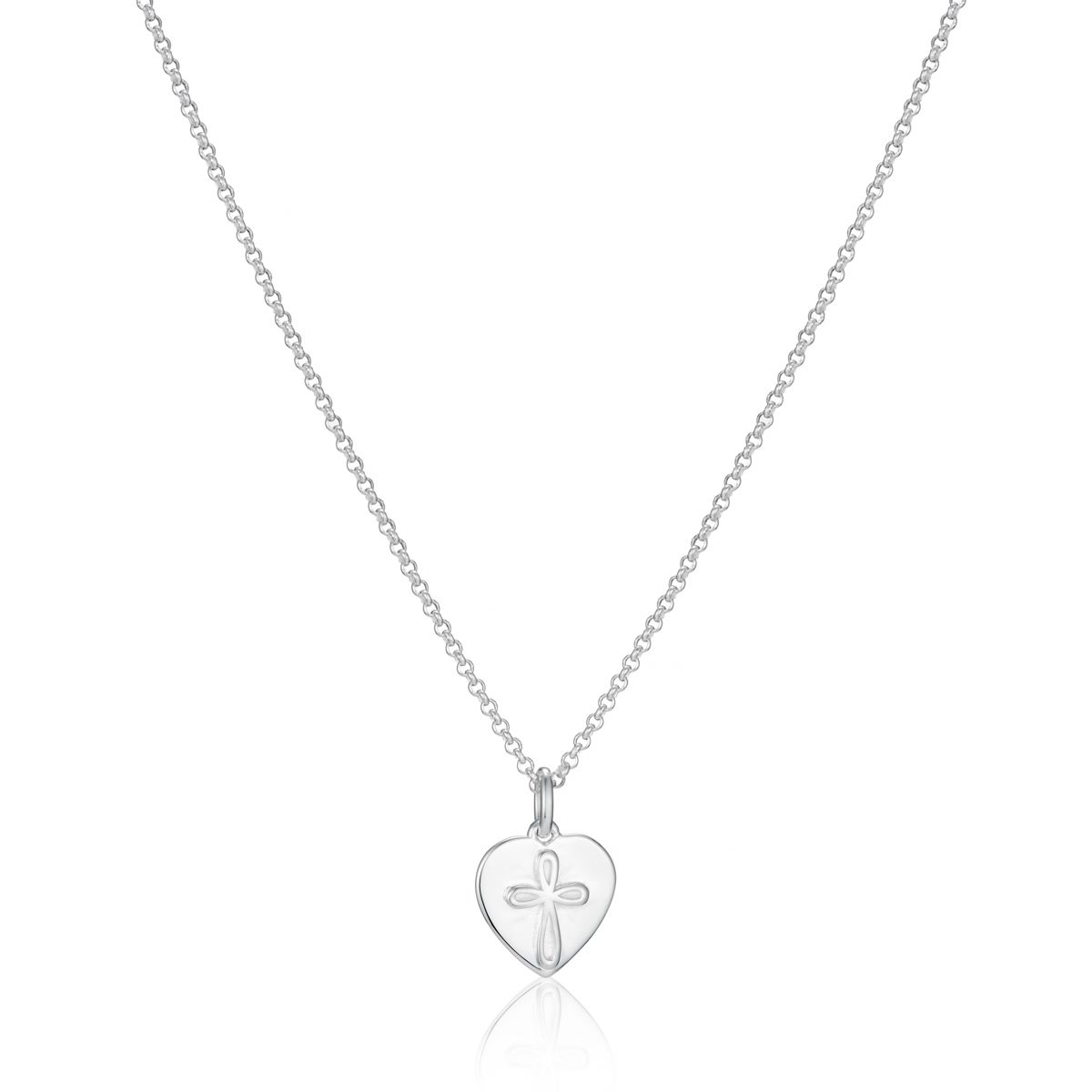Personalised Sterling Silver Cherish Heart Necklace
