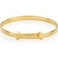 Gold Personalised Christening Baby Bangle — My First Diamond