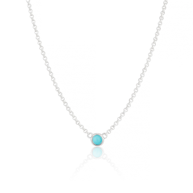 December Turquoise Birthstone Necklace