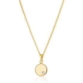 Gold Vermeil Heirloom Diamond Necklace
