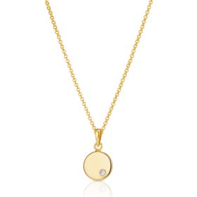 Gold Vermeil Heirloom Diamond Necklace