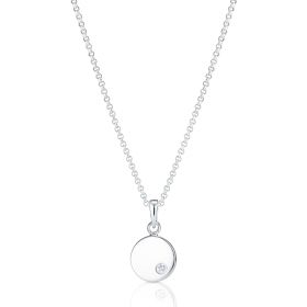 Sterling Silver Heirloom Diamond Necklace