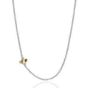 Sterling Silver and Gold Vermeil Honey Necklace