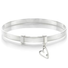 My First Diamond Love Christening Bangle