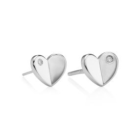 Adored Diamond Heart Earrings
