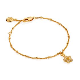 Gold Hadley Flower Bracelet