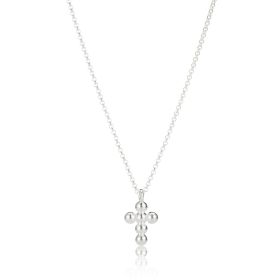 Serenity Silver Cross Necklace