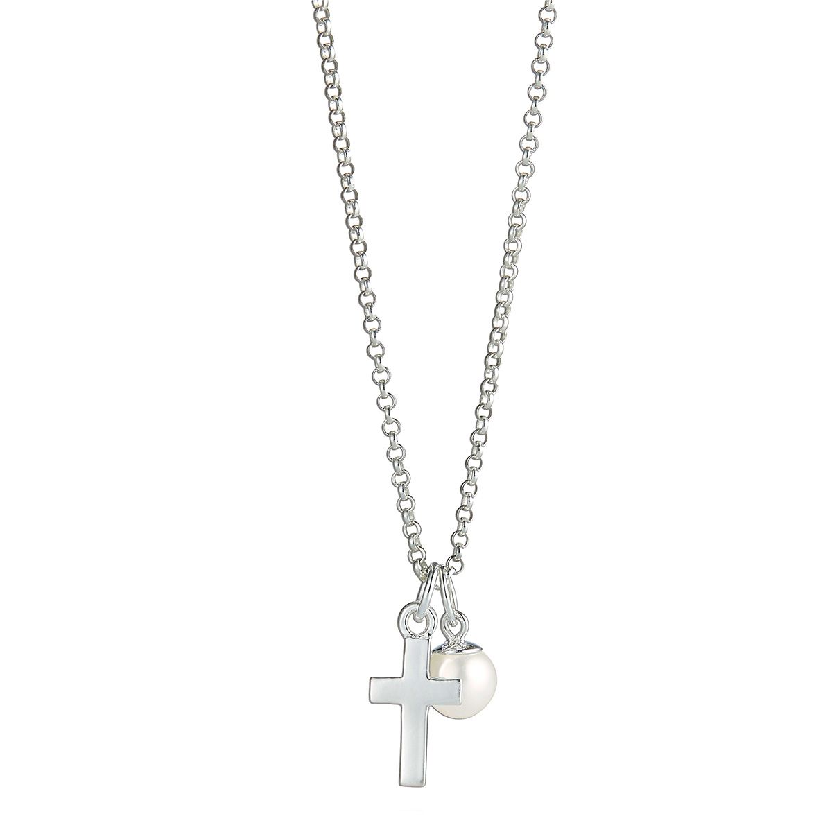 Baptism Personalized Cross Necklace – Reflection of Memories