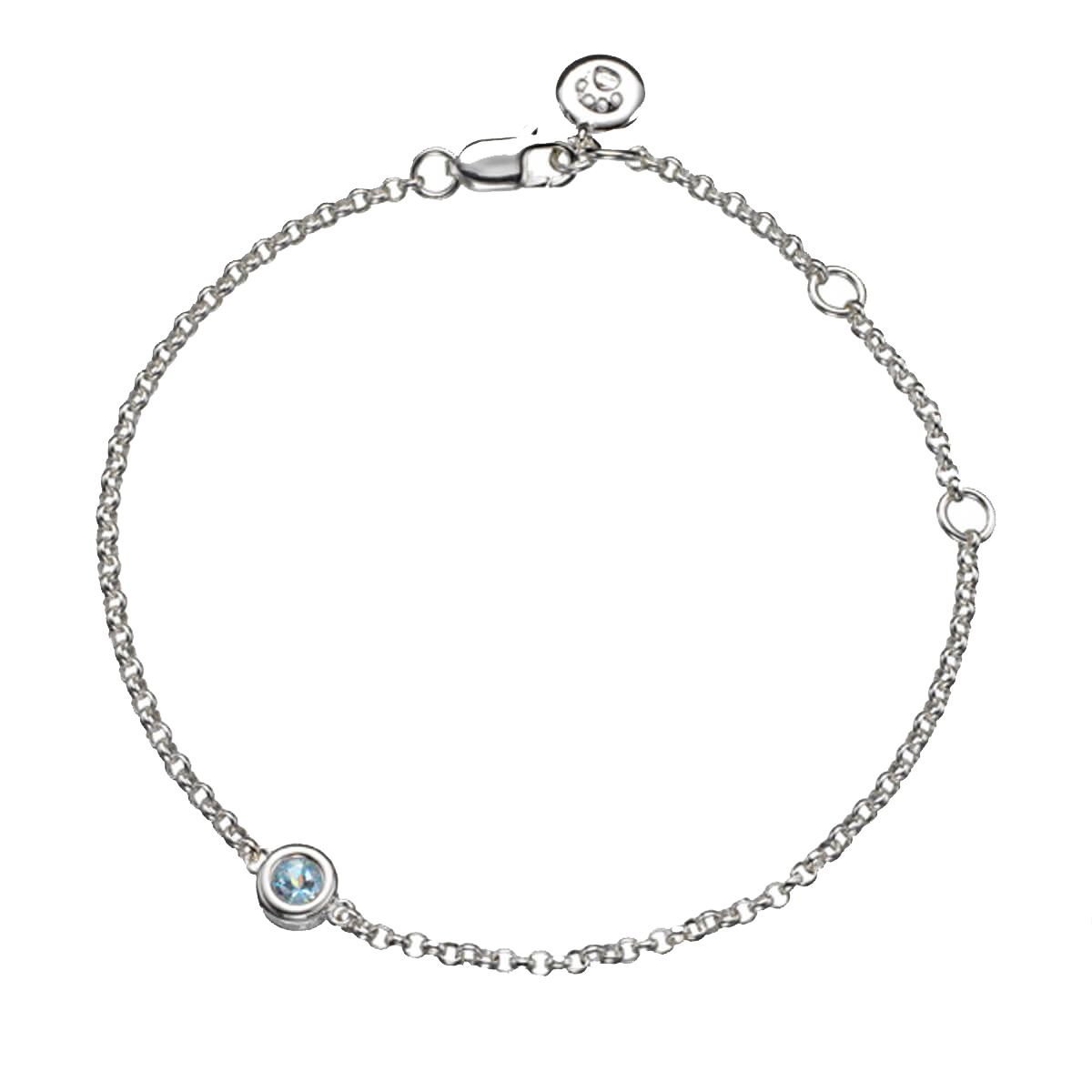 Harmony Aquamarine Silver Bracelet | Boho Betty