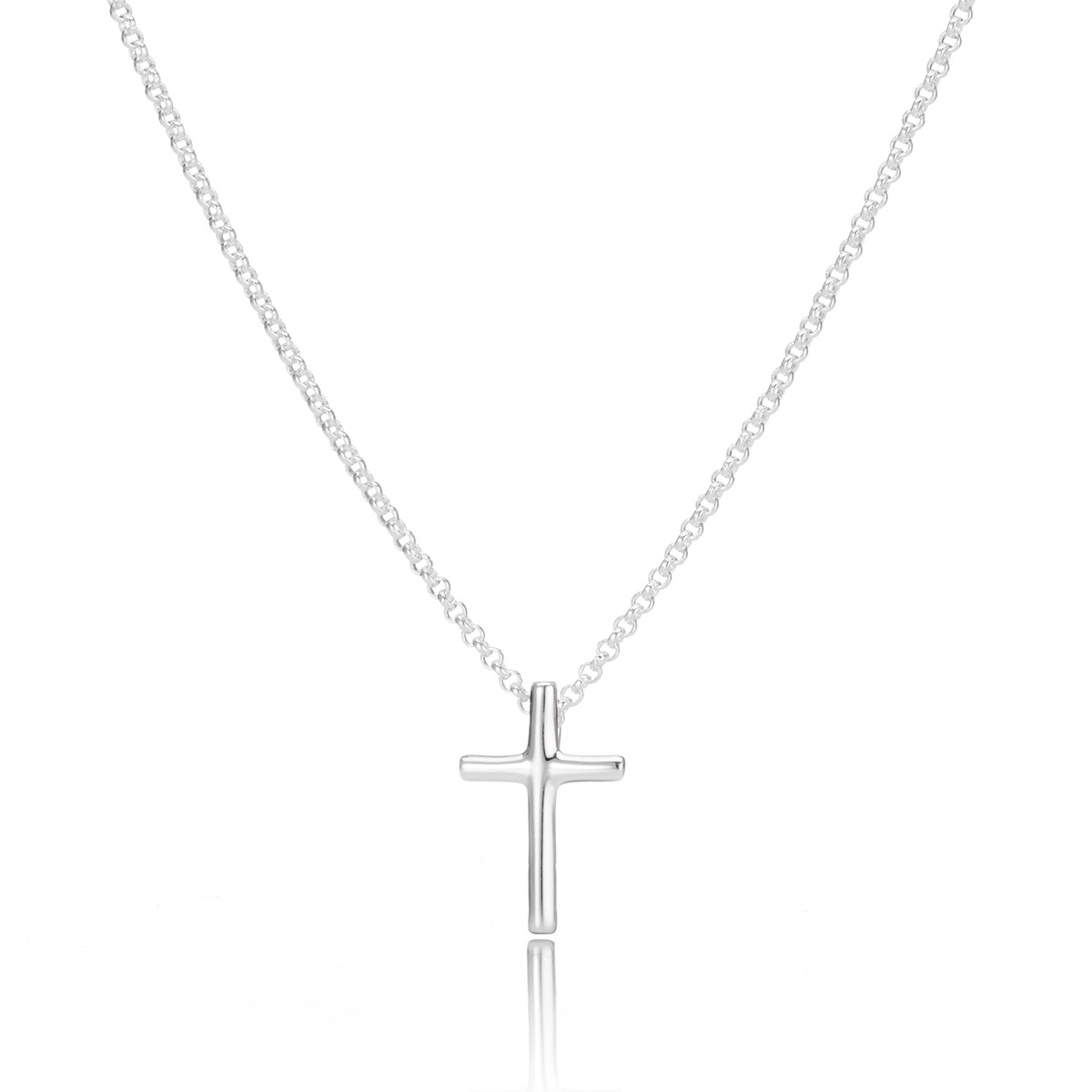 Faith Rounded Cross Necklace