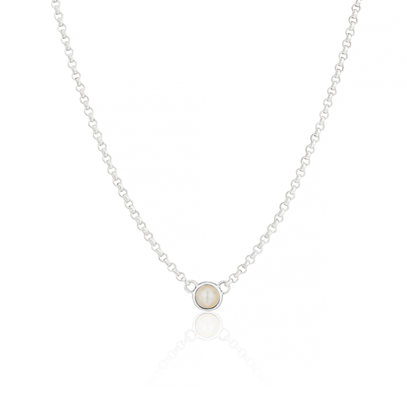 June Pearl Birthstone Necklace