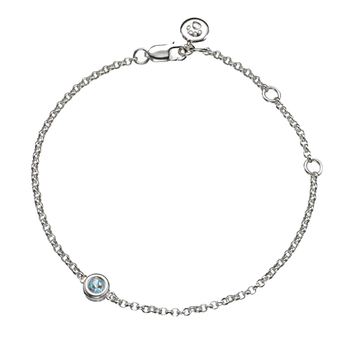 March Birthstone Bracelet - Aquamarine