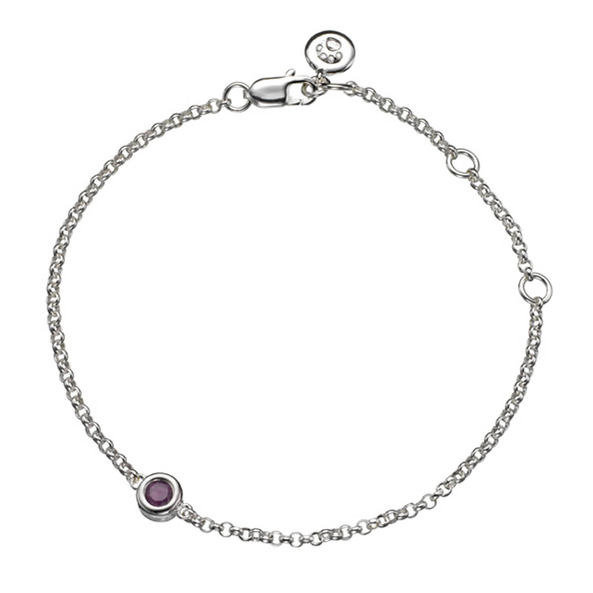 July Birthstone Bracelet - Ruby