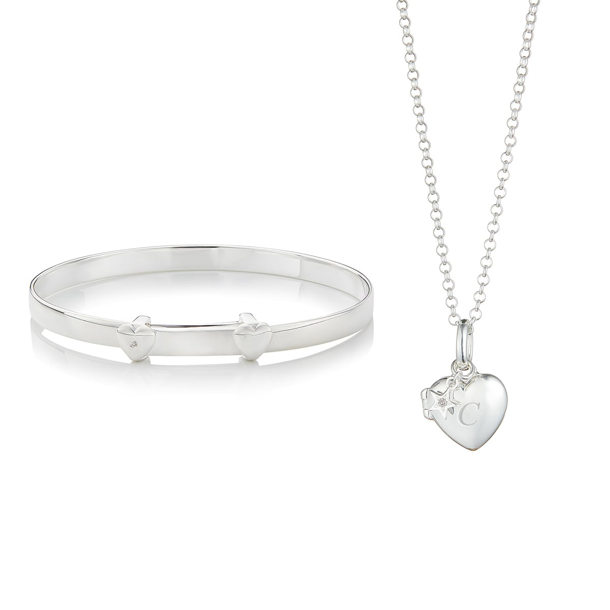 Personalised Baby's First Diamond Christening Gift Set