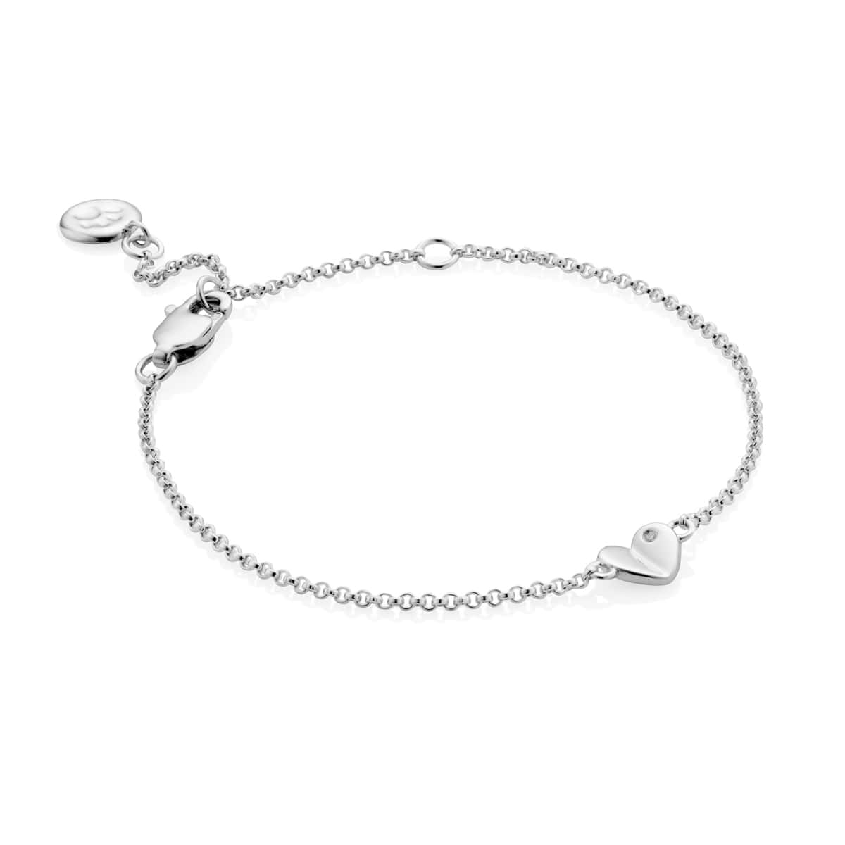 Adored Diamond Heart Bracelet