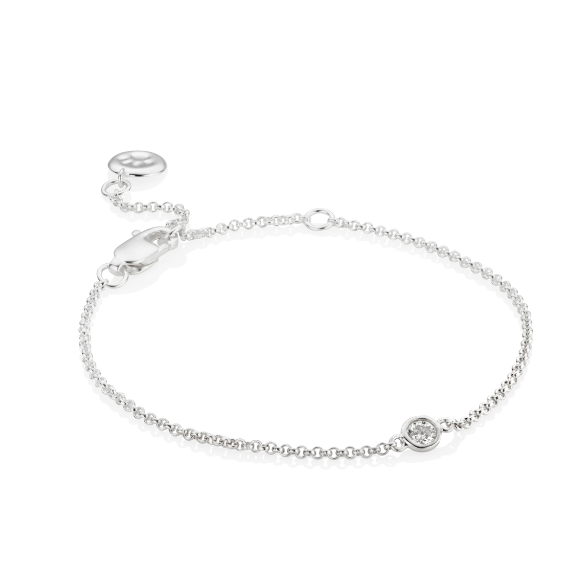 April Birthstone Bracelet - White Topaz