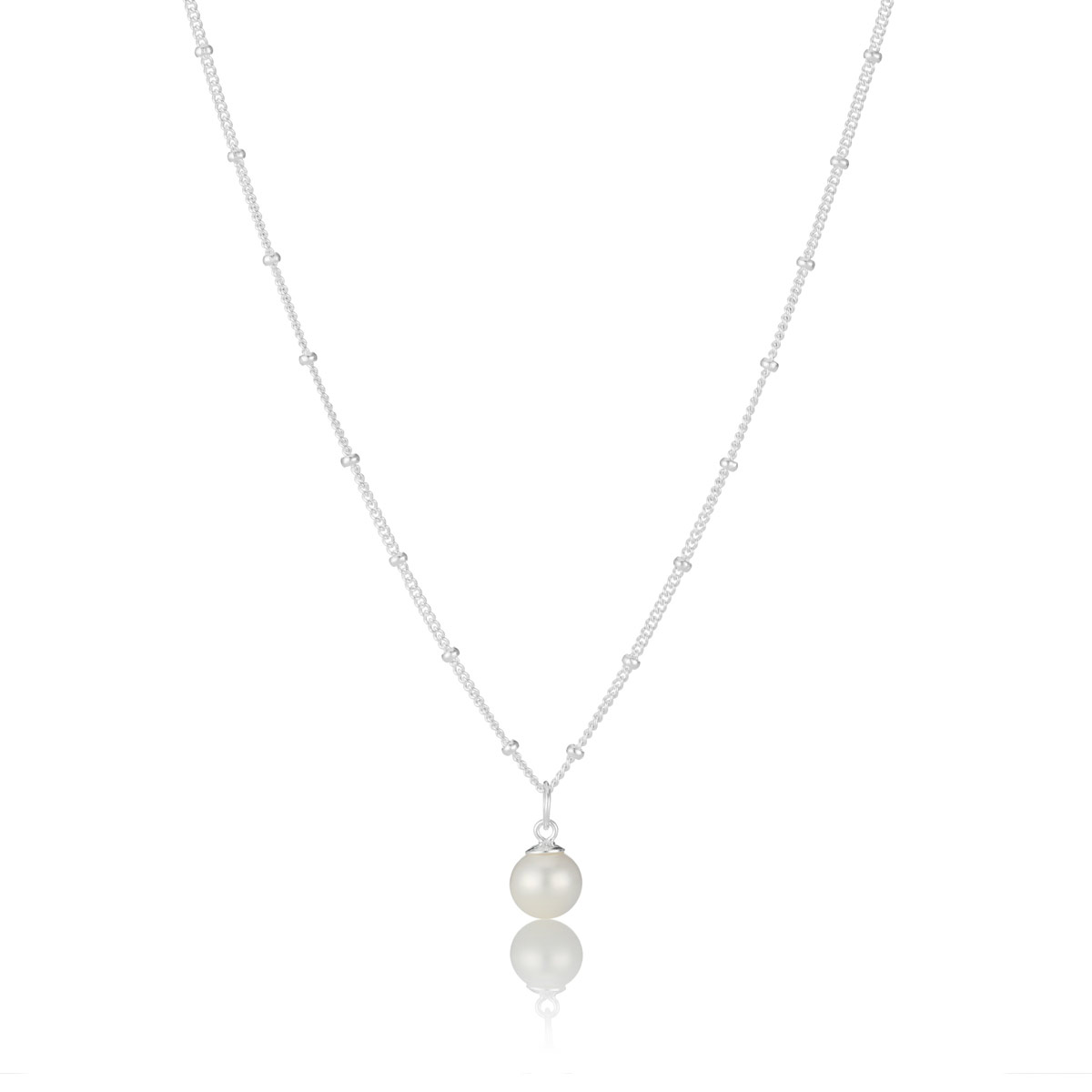 Sterling Silver Confetti Pearl Necklace