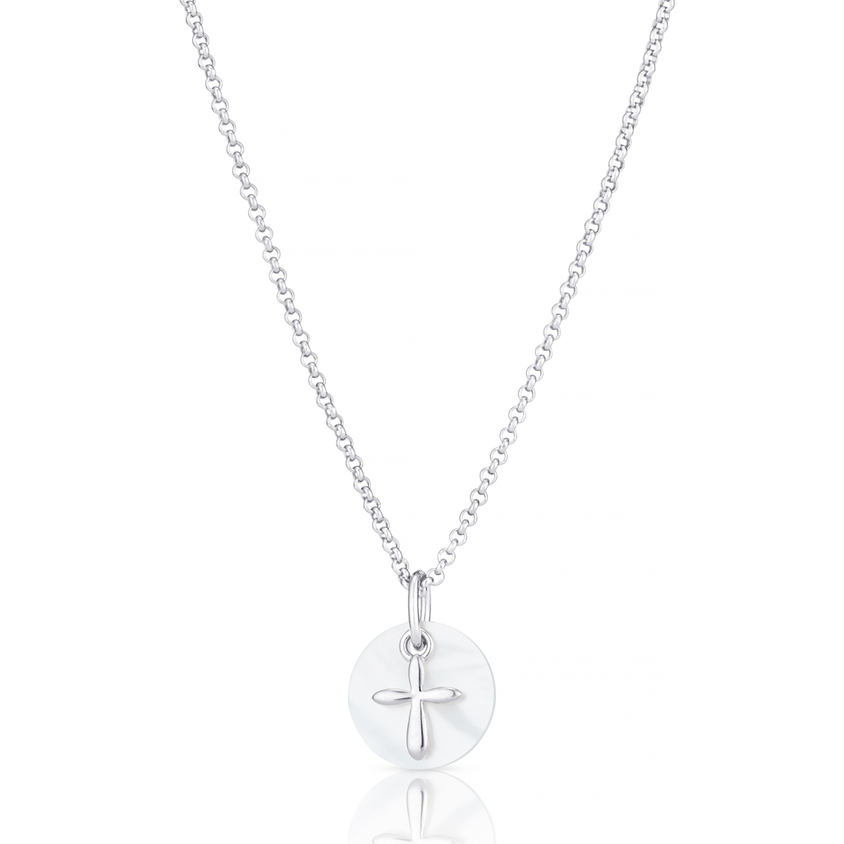 Sterling Silver Hope Cross Necklace