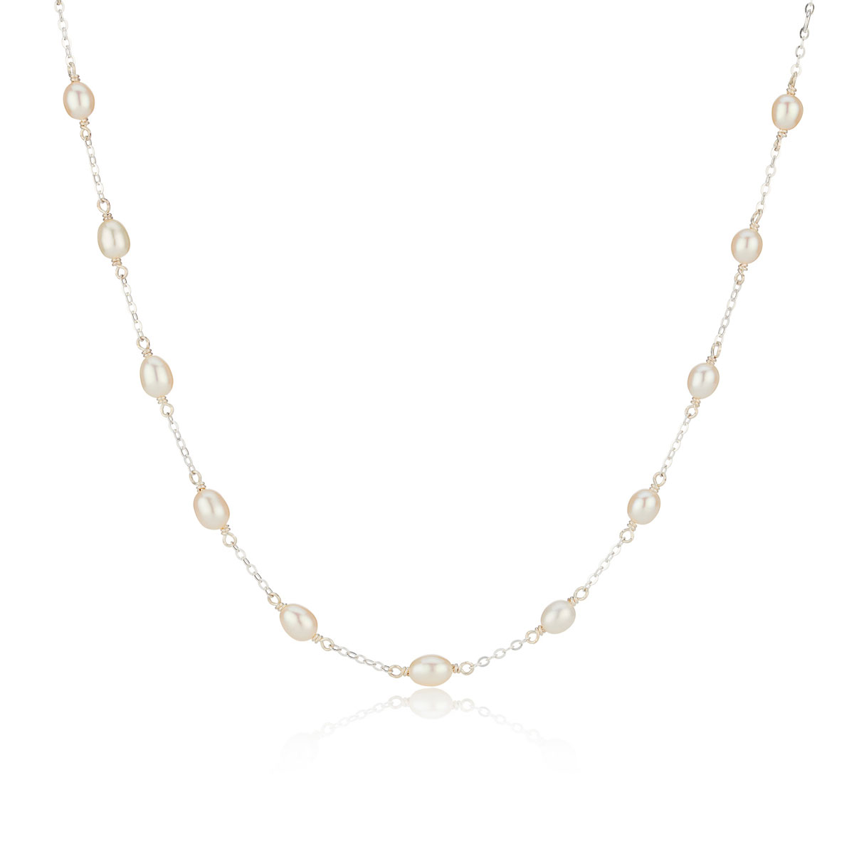 Pearl Station Necklace