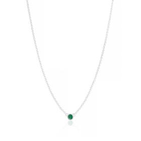 May Emerald Birthstone Necklace