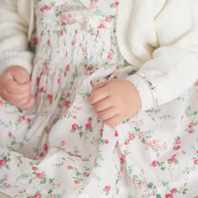 Silver Personalised Christening Baby Bangle  — Signature