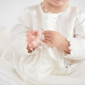 Personalised Love Heart Christening Bangle