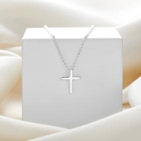 Faith Rounded Cross Necklace