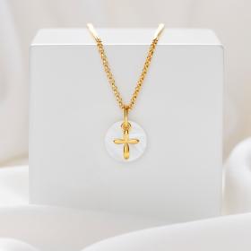 Gold Vermeil Hope Cross Necklace