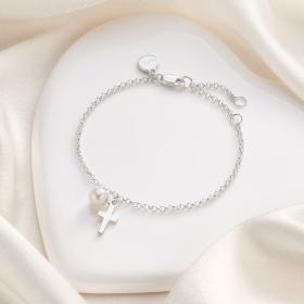 My First Communion Cross Bracelet