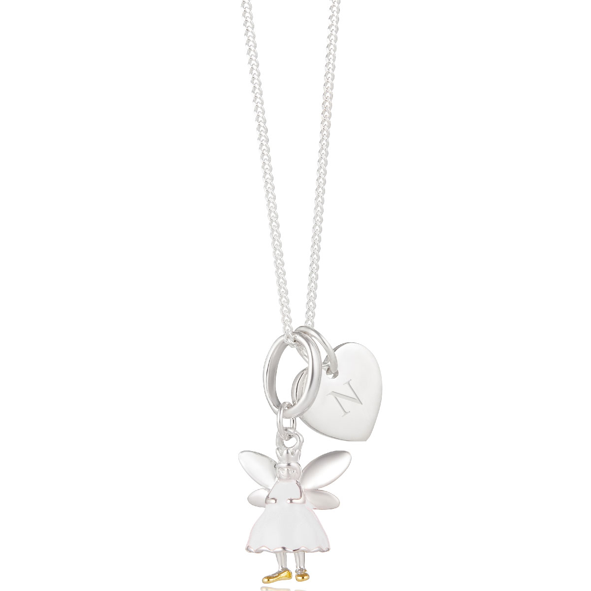 Personalised Fairy Heart Necklace | Molly Brown London
