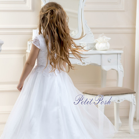 Buy First Communion Dresses for Girls 7-16 Holy 1st Communion Dress White  Vestidos de Primera Comunion para Niñas Size 6 at Amazon.in